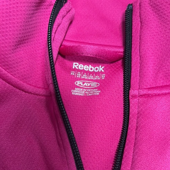 Reebok Pink Bomber Jacket with High Collar - Picture 3 of 3
